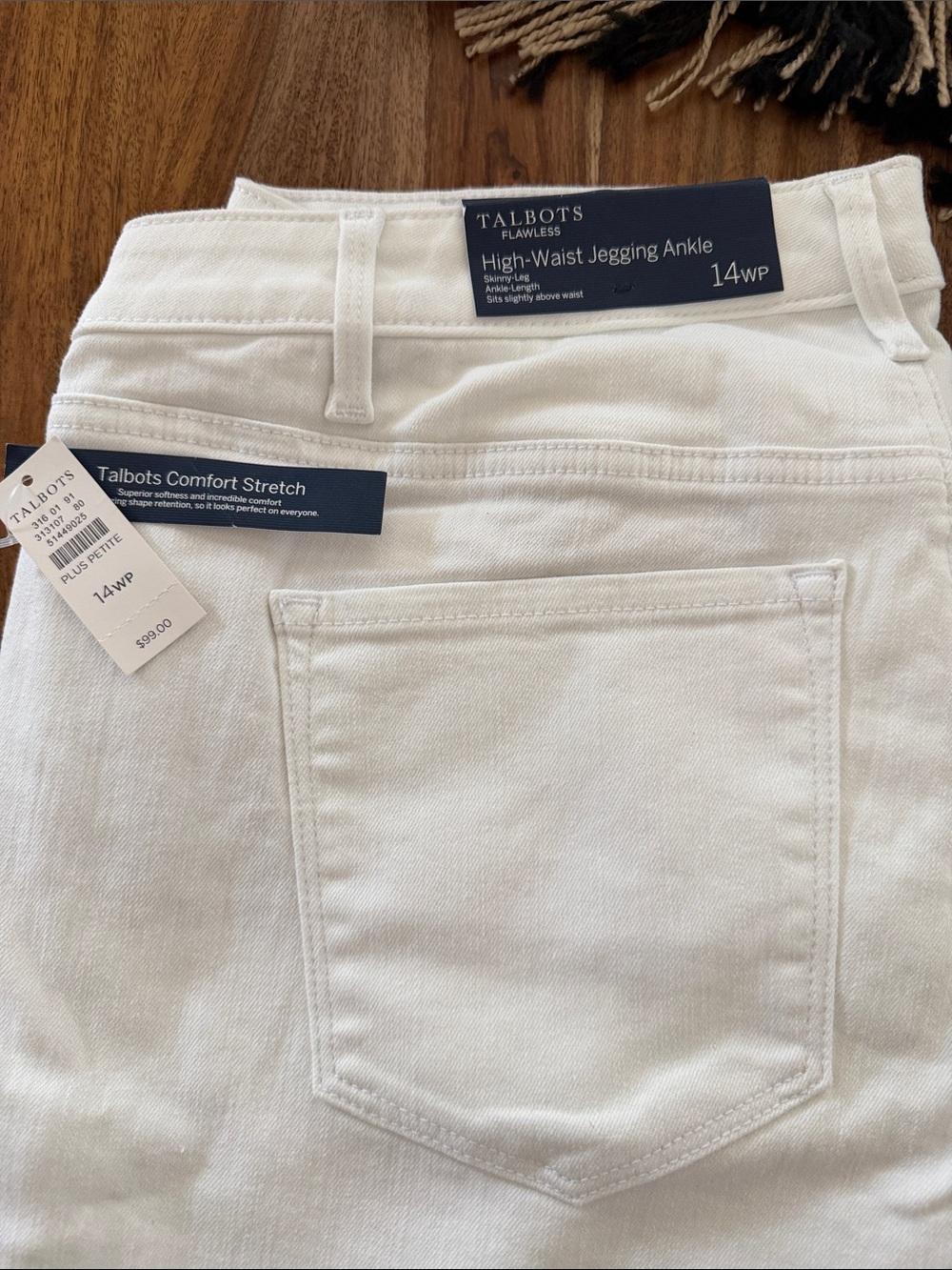 Talbots White High-Waist Jegging Ankle - 14WP